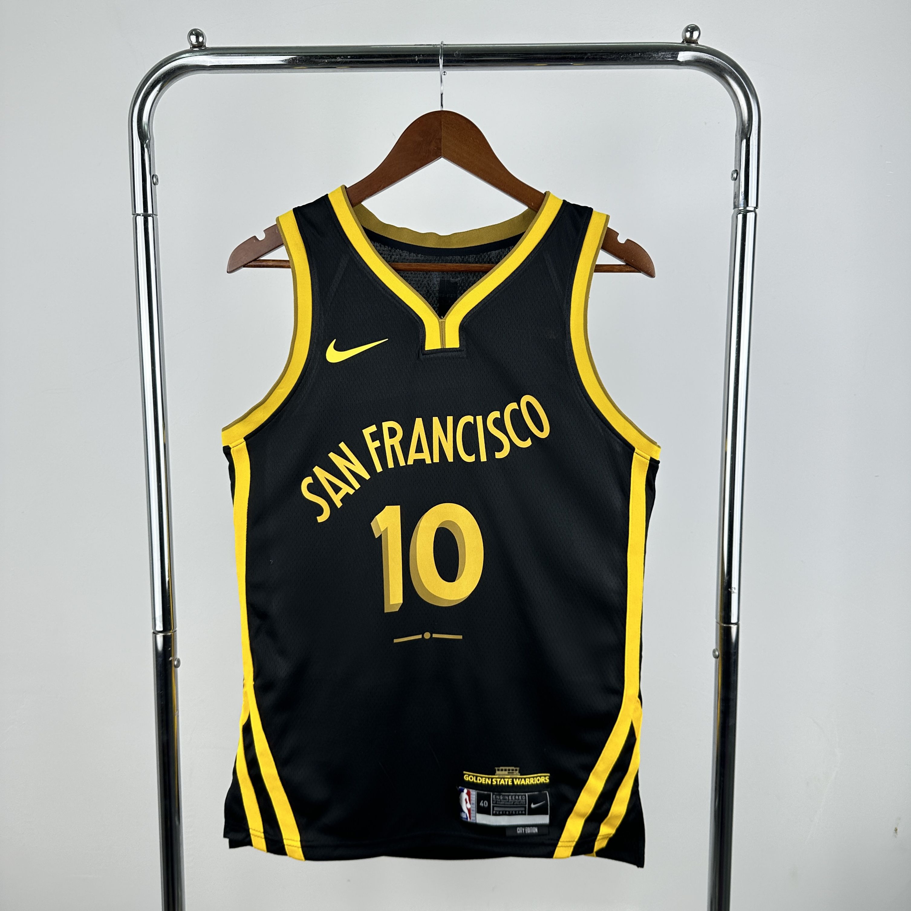 Men Golden State Warriors #10 Butler iii Black City Edition Season Nike 2025 NBA Jersey->golden state warriors->NBA Jersey